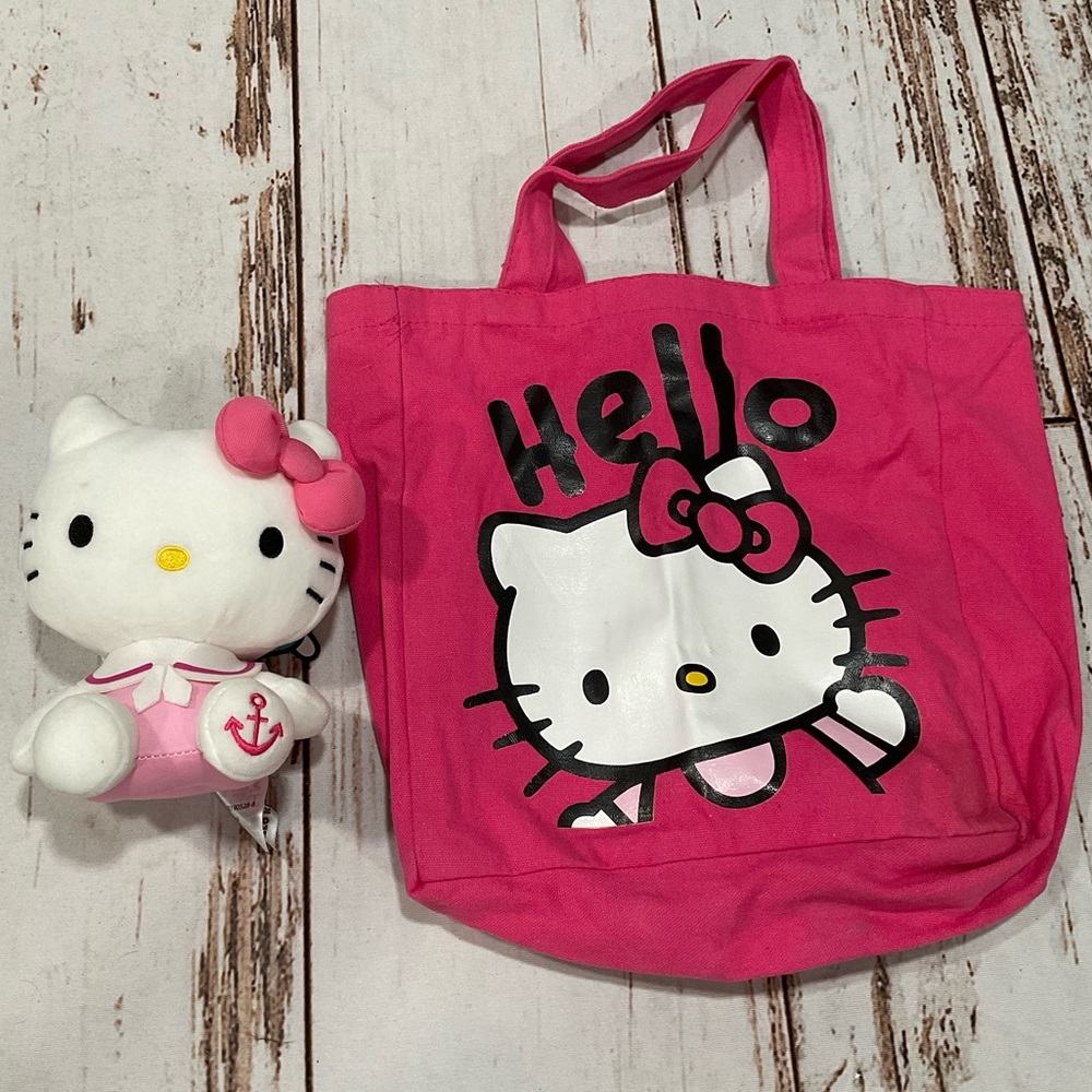 NWT SAILOR HELLO KITTY AND SMALL TOTE - Picture 1 of 7